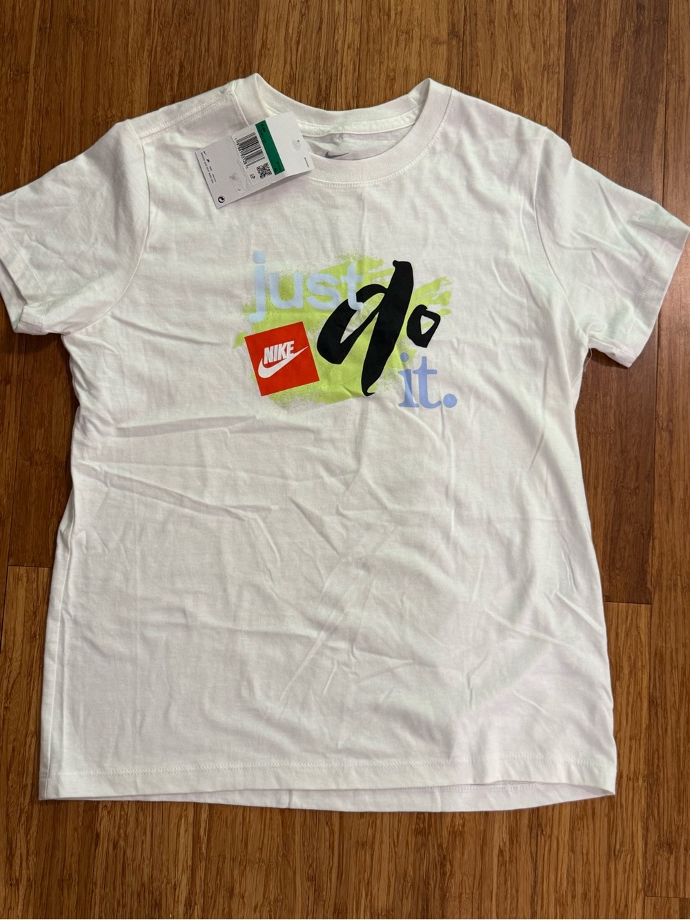 NWT Nike White Kids Tee